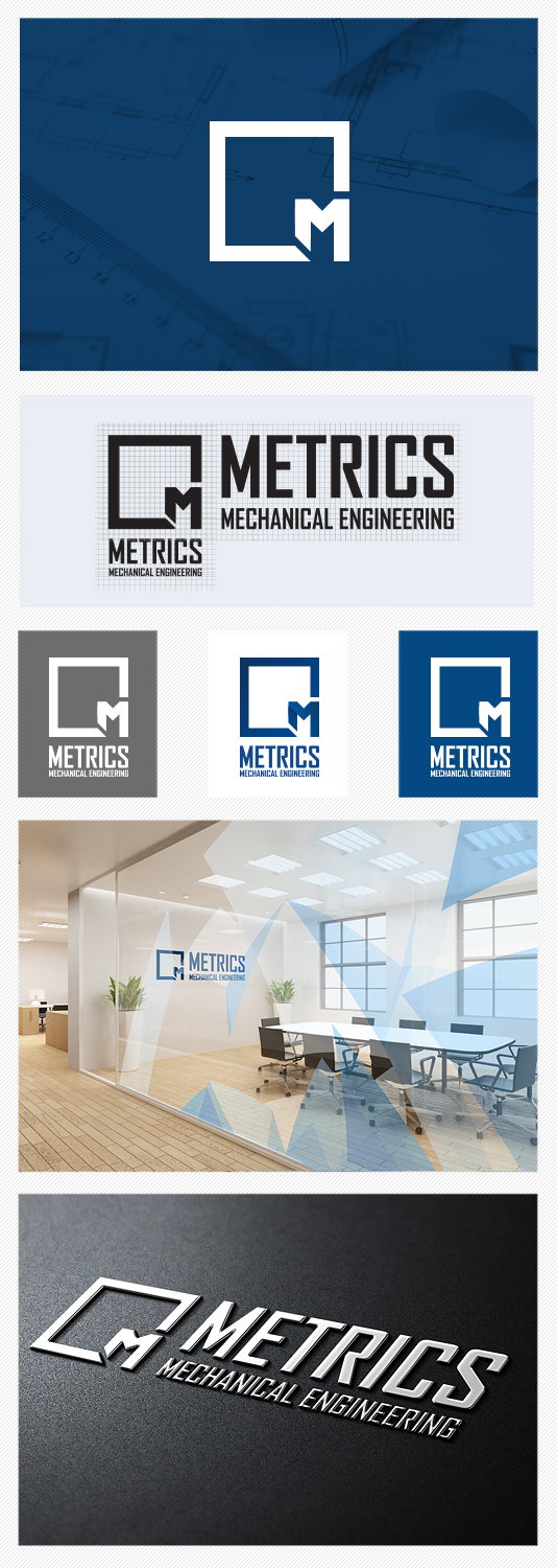 Logo Design by studio4design for Metrics Mechanical Engineering | Design #14058556