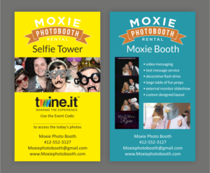 Design de Carte de Visite par SKYdesign pour Moxie Photo Booth | Design : #13256473