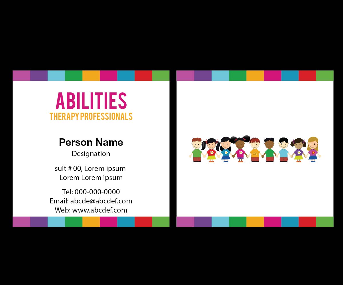 Business Card Design by joliau for Abilities Therapy Professionals | Design #13288067