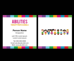 Business Card Design by joliau for Abilities Therapy Professionals | Design: #13288067