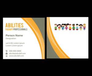 Business Card Design by joliau for Abilities Therapy Professionals | Design: #13288068