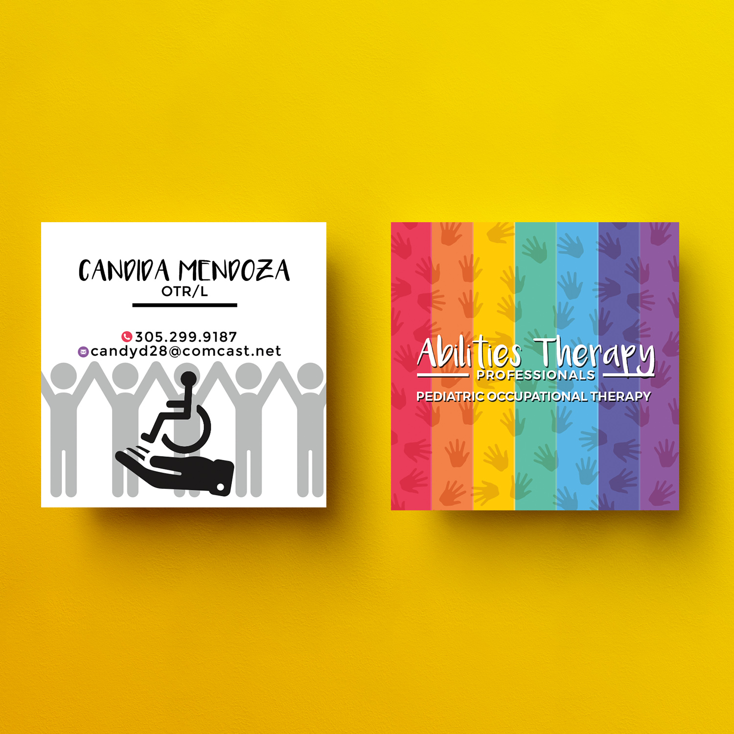 Business Card Design by infiniumtech for Abilities Therapy Professionals | Design #13305752