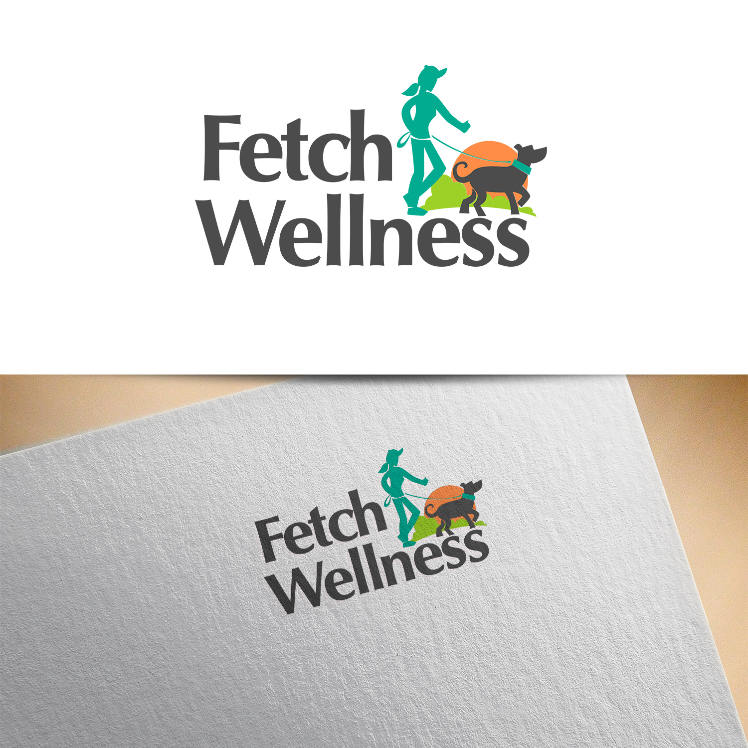 Logo Design by Pixi Dust for Fetch Wellness | Design #13274983