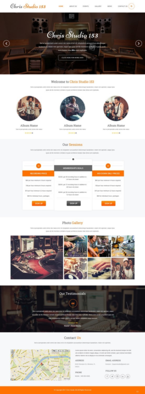 Web Design by pb for Chris Studio 153 | Design: #13286188