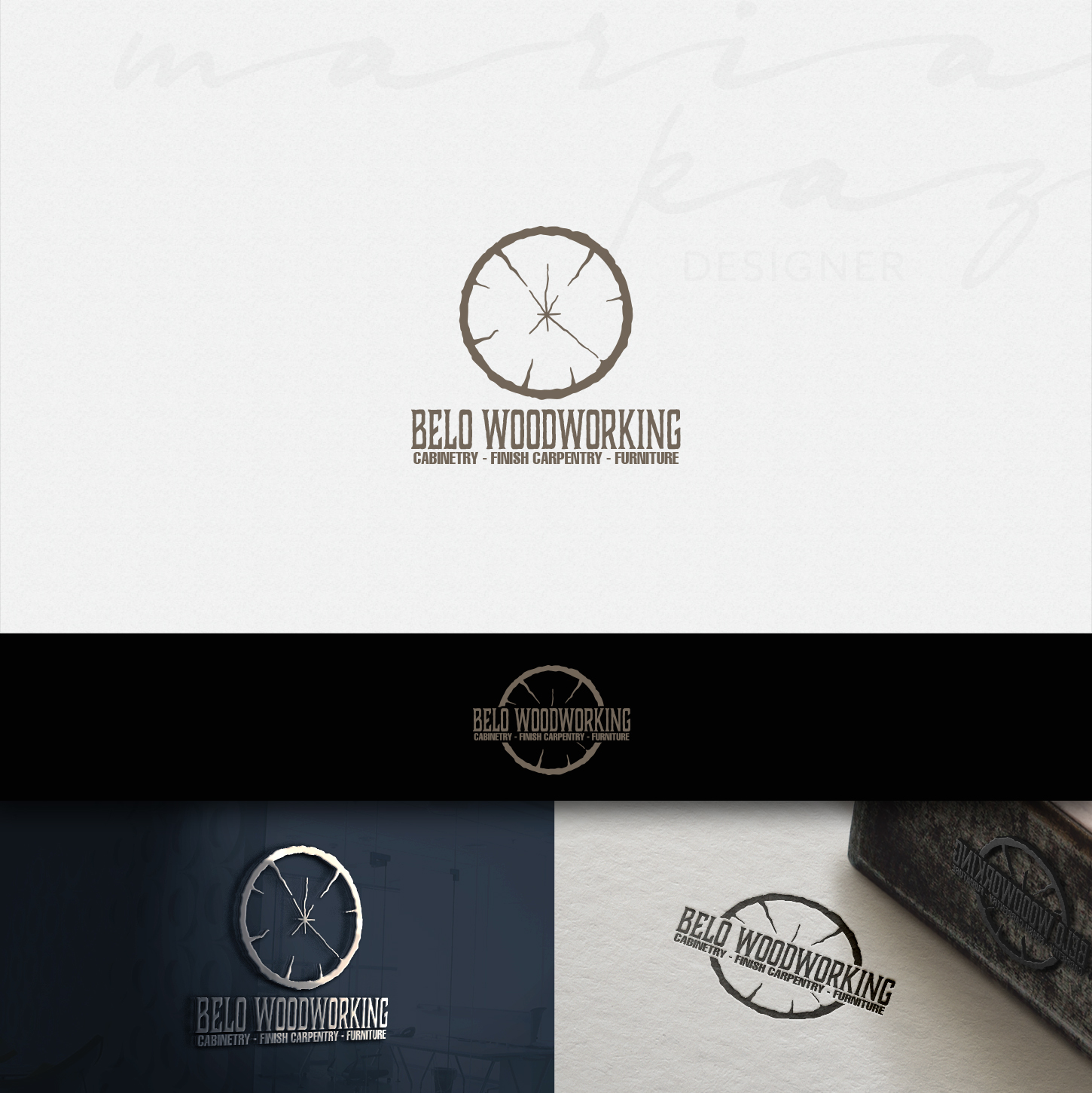 Logo Design by maria-kaz for Belo Woodworking LLC | Design #13581992
