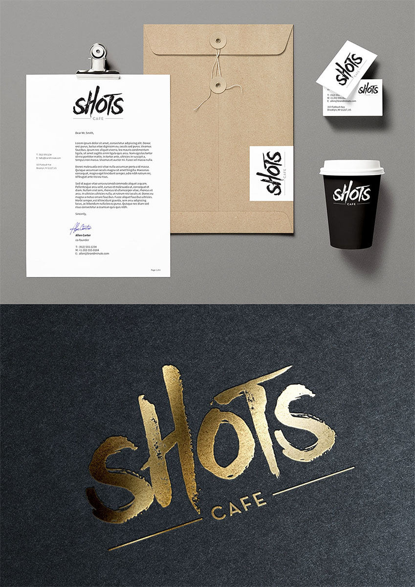 Logo Design by Fk_Design for shotscafe | Design #13356428
