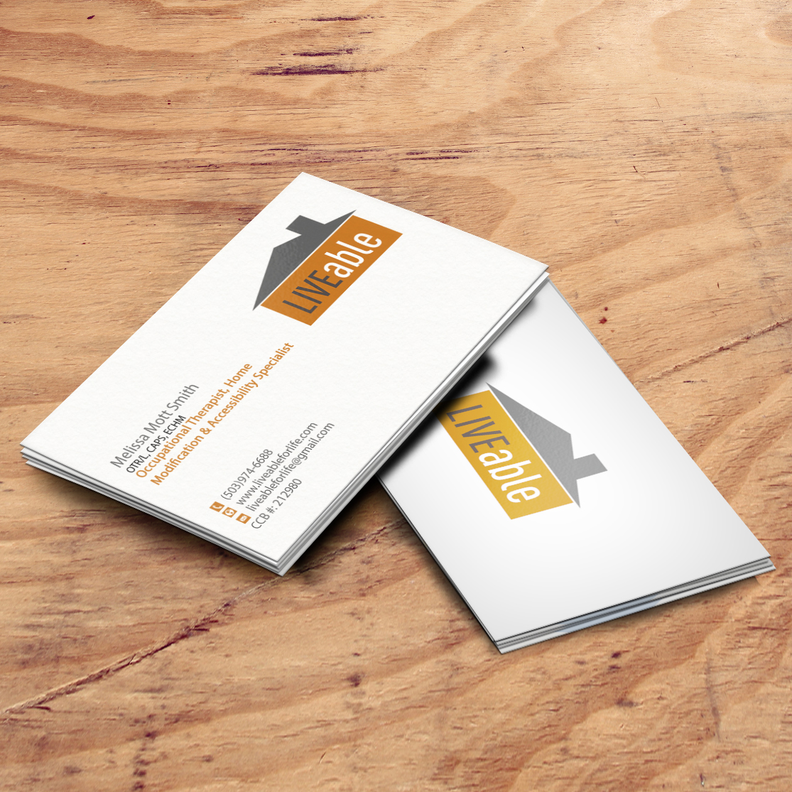 Visitenkarten-Design von Pixi Dust für LiveAble LLC | Design #13278690