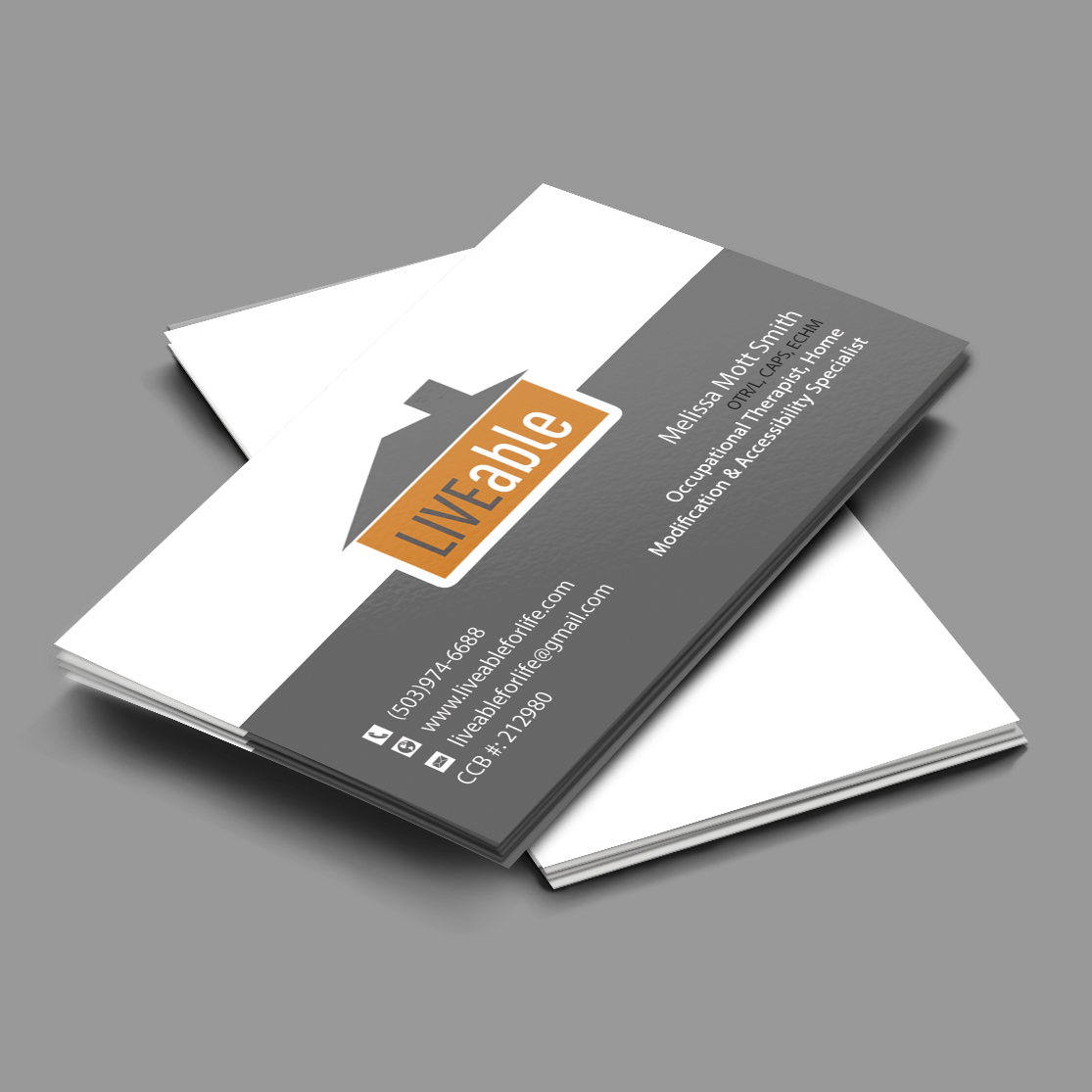 Diseño de Tarjeta de Presentación por Pixi Dust para LiveAble LLC | Diseño #13278693