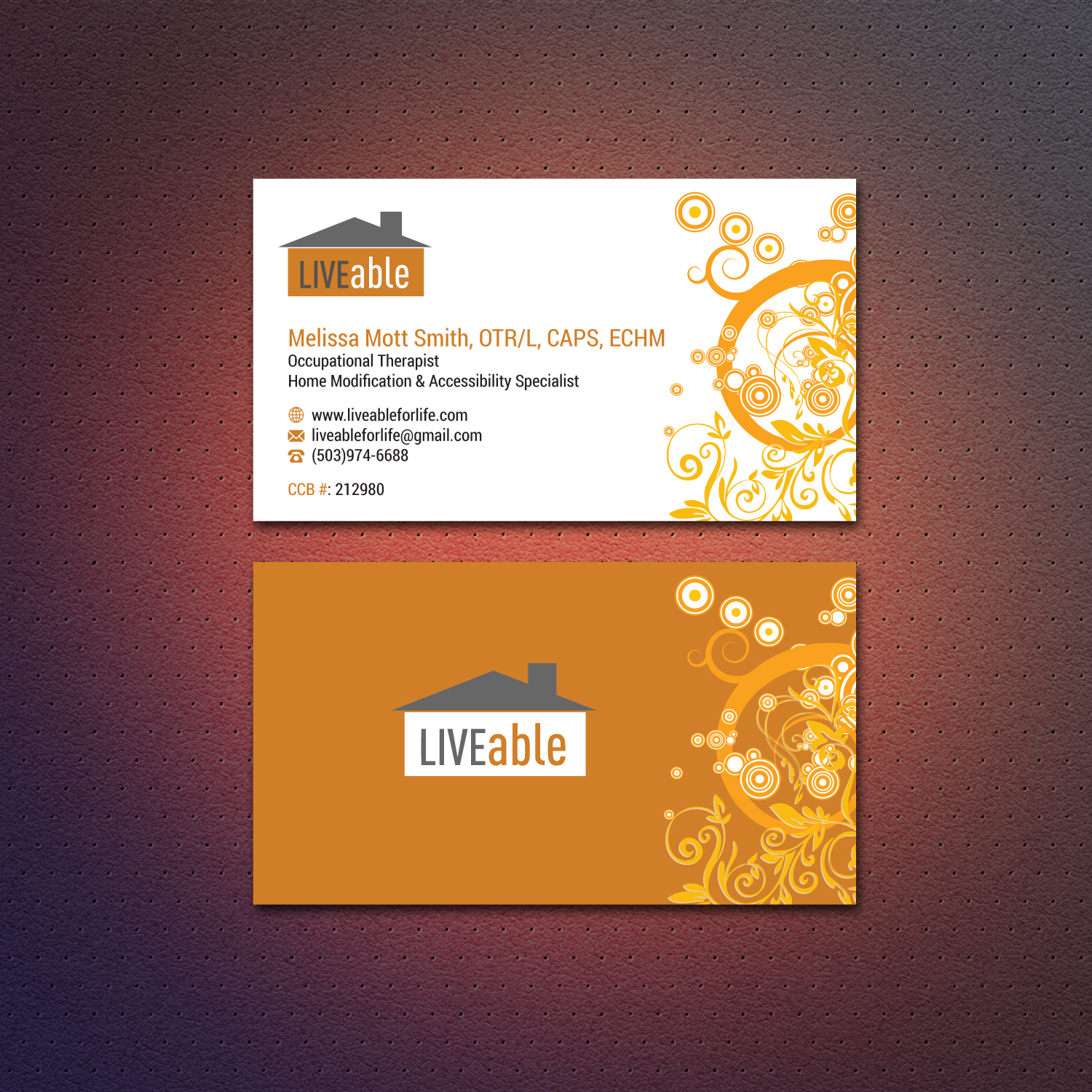 Visitenkarten-Design von Dezero für LiveAble LLC | Design #13376049