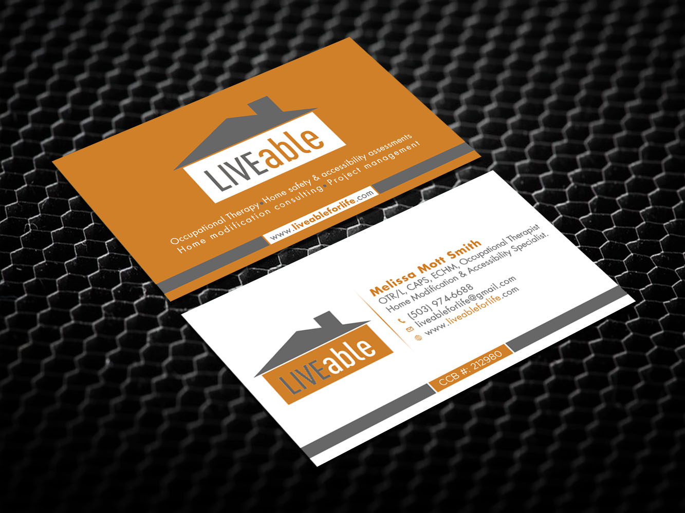 Business Card Design by Verified artistry (Design garden) for LiveAble LLC | Design #13355264
