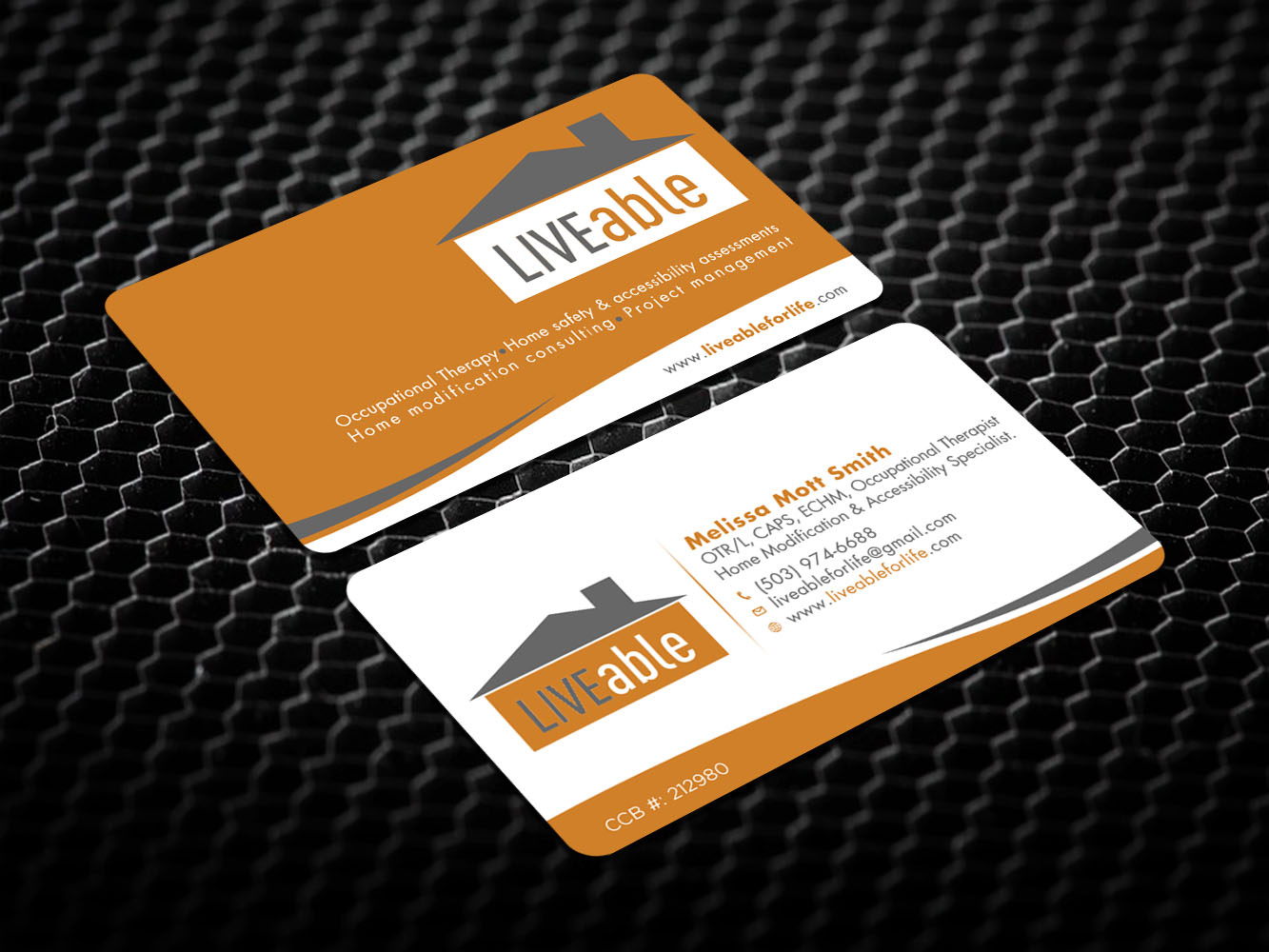 Business Card Design by Verified artistry (Design garden) for LiveAble LLC | Design #13355265