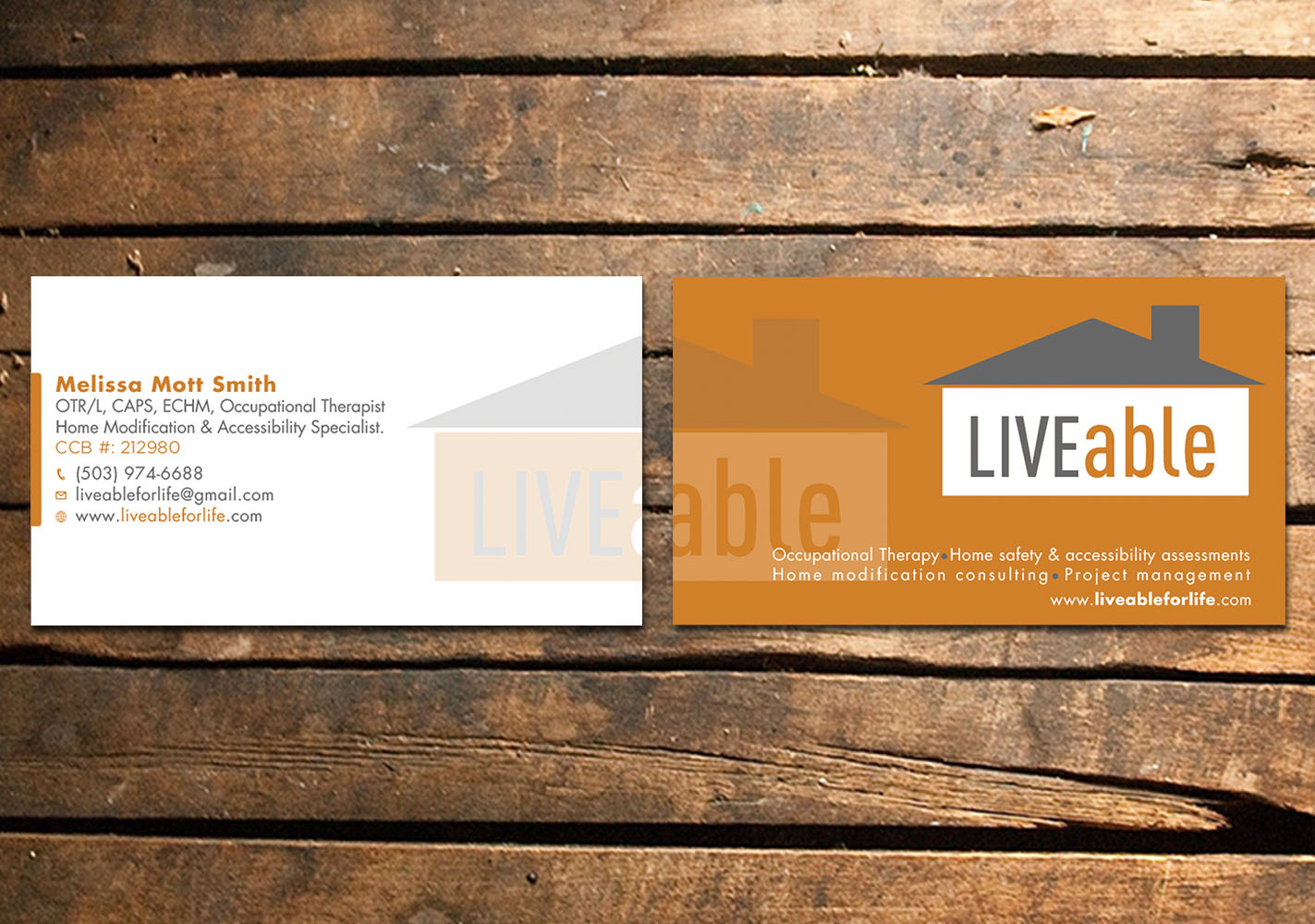 Visitenkarten-Design von Verified artistry (Design garden) für LiveAble LLC | Design #13355266