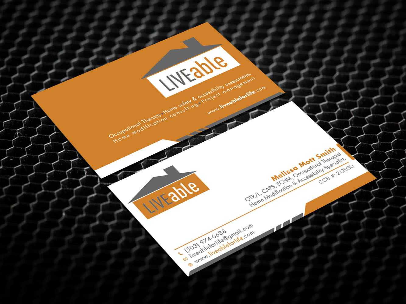 Visitenkarten-Design von Verified artistry (Design garden) für LiveAble LLC | Design #13355282