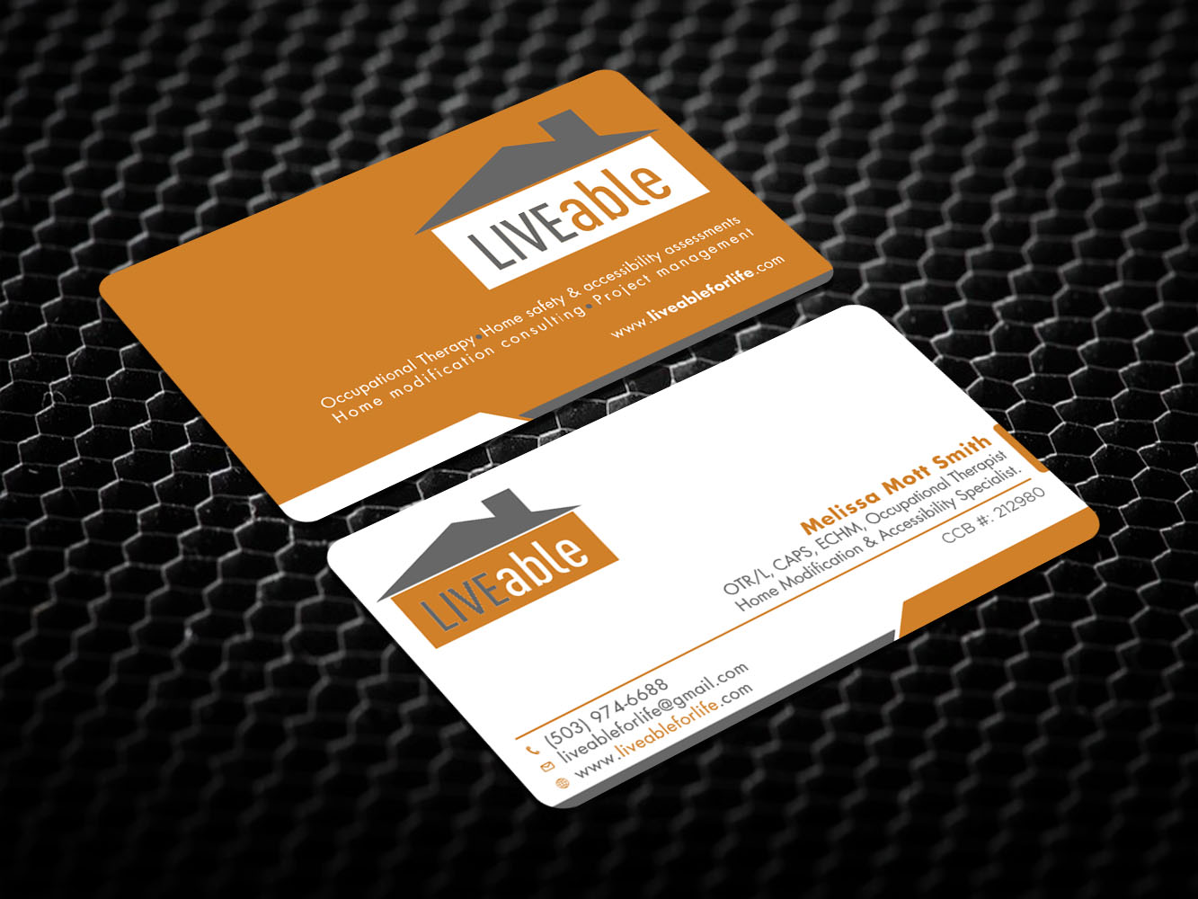 Visitenkarten-Design von Verified artistry (Design garden) für LiveAble LLC | Design #13355283