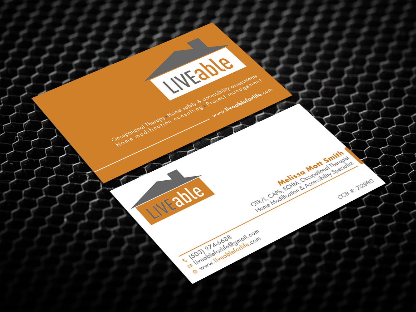 Visitenkarten-Design von Verified artistry (Design garden) für LiveAble LLC | Design #13355284