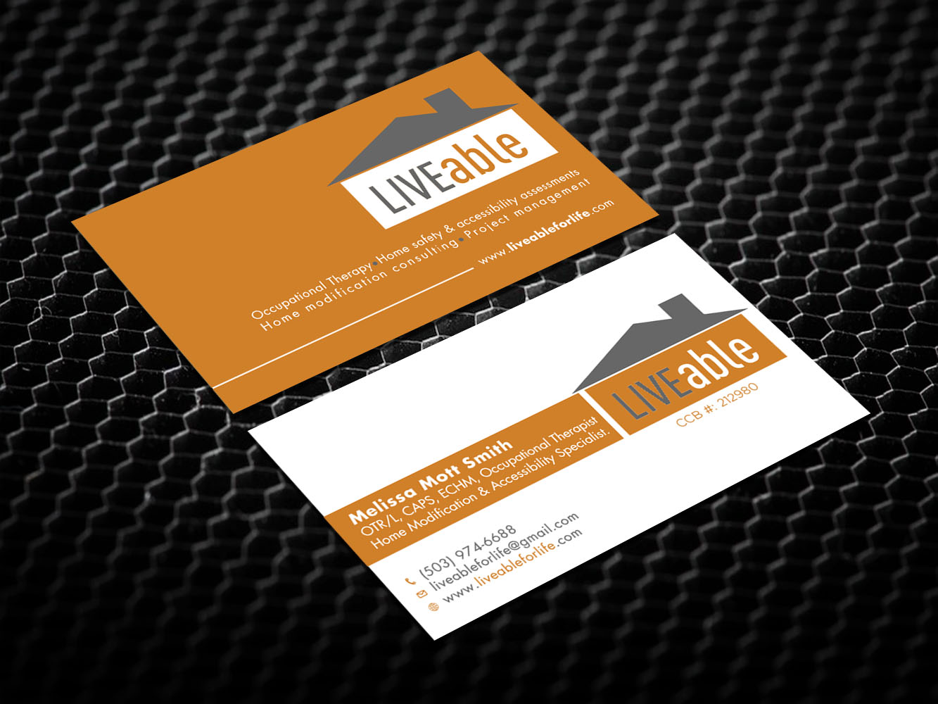 Visitenkarten-Design von Verified artistry (Design garden) für LiveAble LLC | Design #13355285