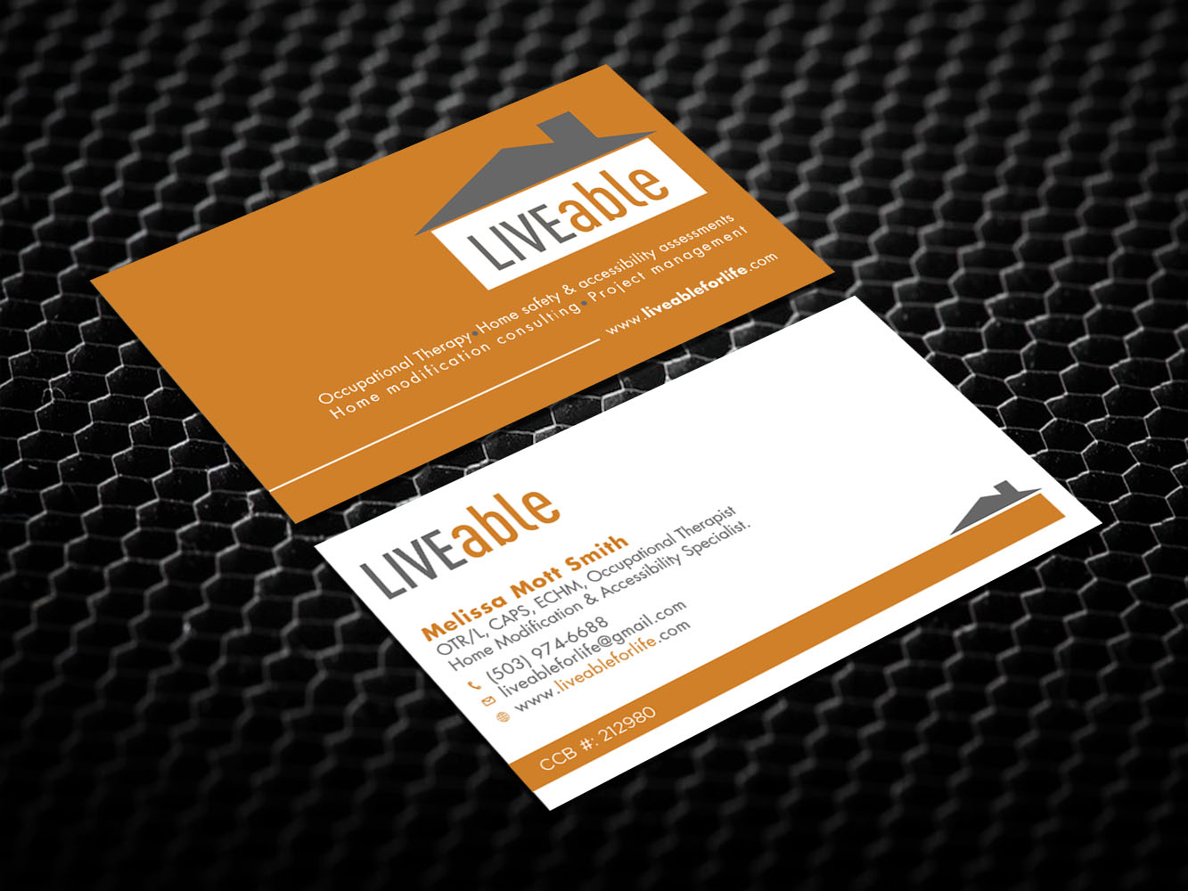 Diseño de Tarjeta de Presentación por Verified artistry (Design garden) para LiveAble LLC | Diseño #13355287