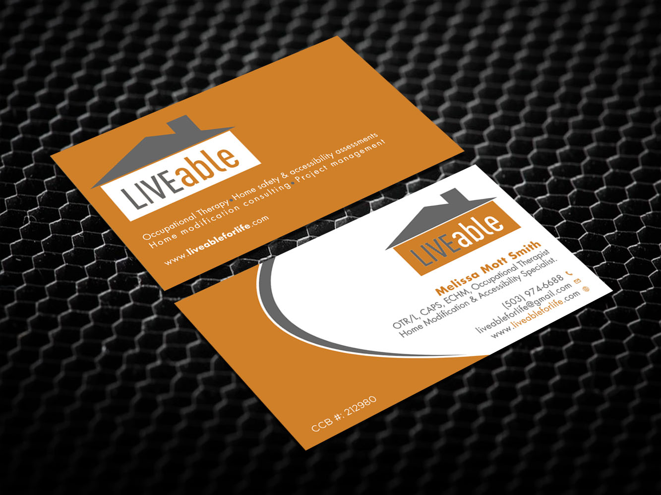 Visitenkarten-Design von Verified artistry (Design garden) für LiveAble LLC | Design #13355289