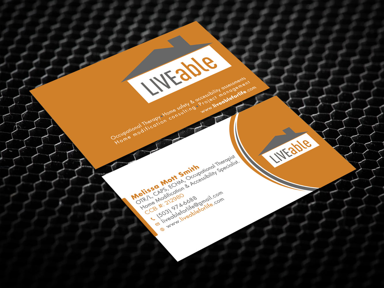 Visitenkarten-Design von Verified artistry (Design garden) für LiveAble LLC | Design #13355290