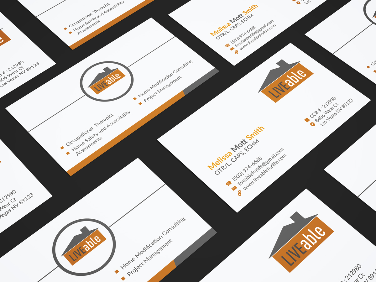 Visitenkarten-Design von JK18 für LiveAble LLC | Design #13301816