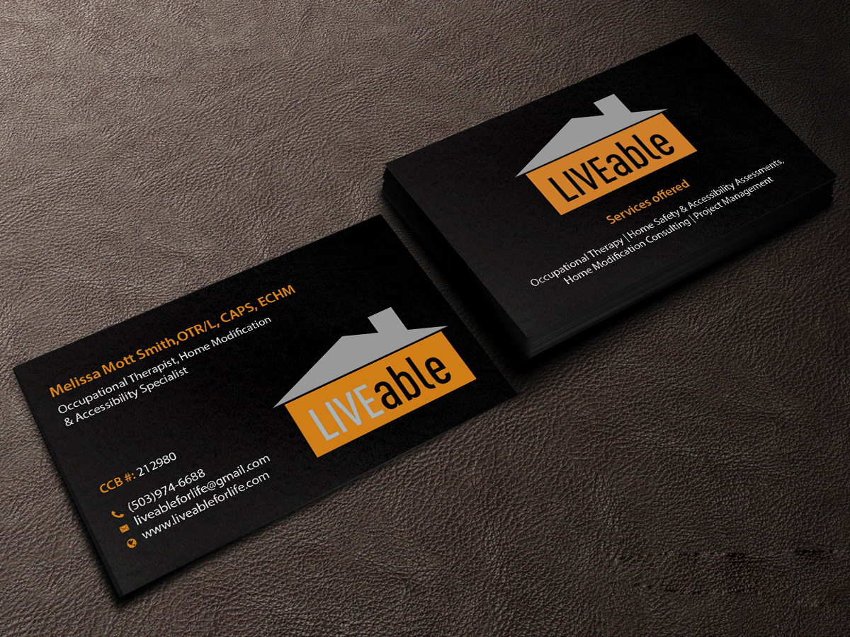 Business Card Design by Creations Box 2015 for LiveAble LLC | Design #13287139
