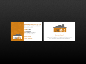 Business Card Design by Creations Box 2015 for LiveAble LLC | Design: #13287143