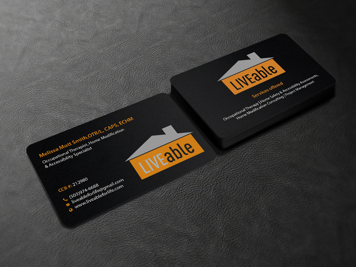 Diseño de Tarjeta de Presentación por Creations Box 2015 para LiveAble LLC | Diseño #13287147