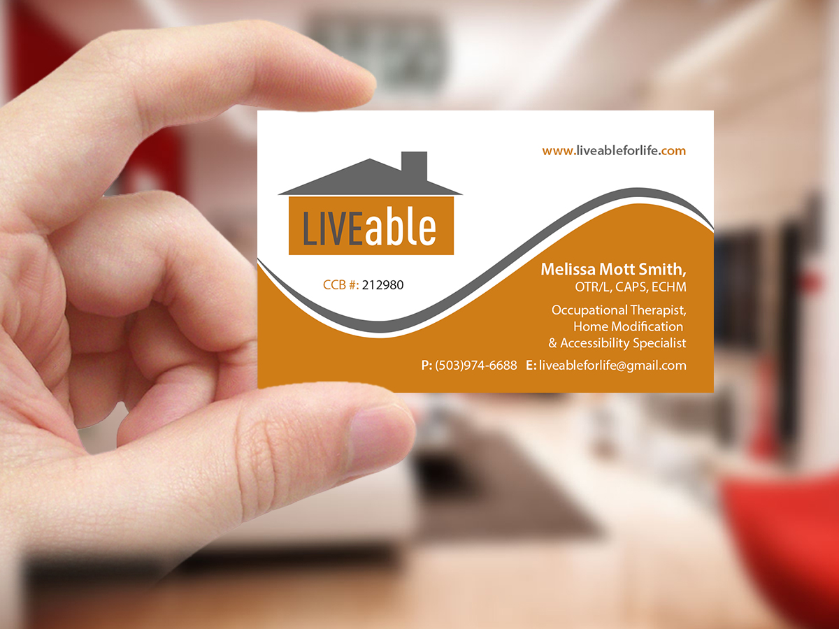 Business Card Design by Creations Box 2015 for LiveAble LLC | Design #13287157