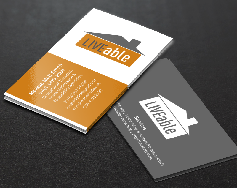 Diseño de Tarjeta de Presentación por Brand aid para LiveAble LLC | Diseño #13284982