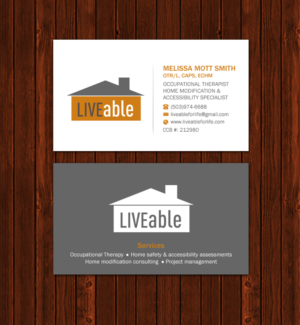 Business Card Design by Brand aid for LiveAble LLC | Design: #13284990