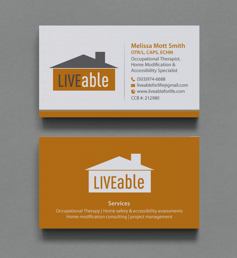 Visitenkarten-Design von chandrayaan.creative für LiveAble LLC | Design #13278439