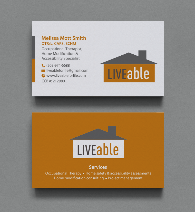 Business Card Design by chandrayaan.creative for LiveAble LLC | Design #13278441