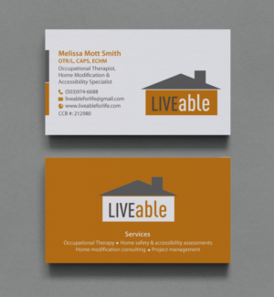 Business Card Design by chandrayaan.creative for LiveAble LLC | Design: #13278441