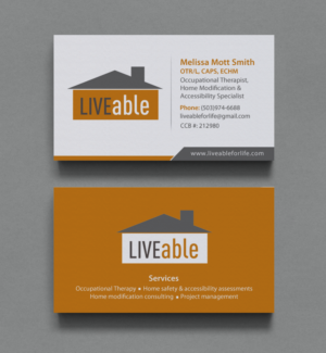 Business Card Design by chandrayaan.creative for LiveAble LLC | Design: #13278476