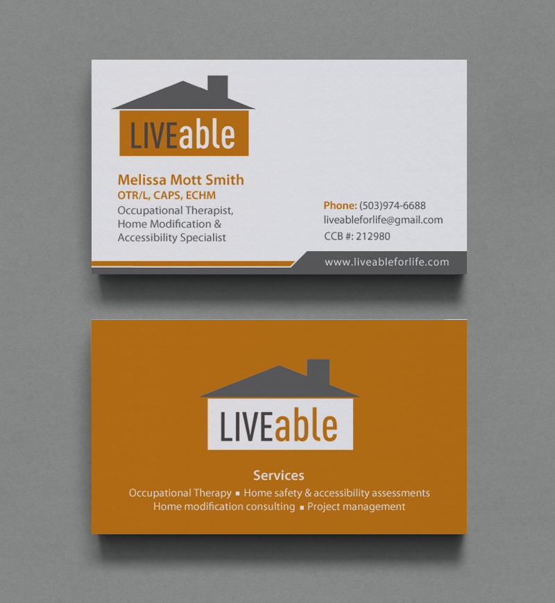 Visitenkarten-Design von chandrayaan.creative für LiveAble LLC | Design #13278477