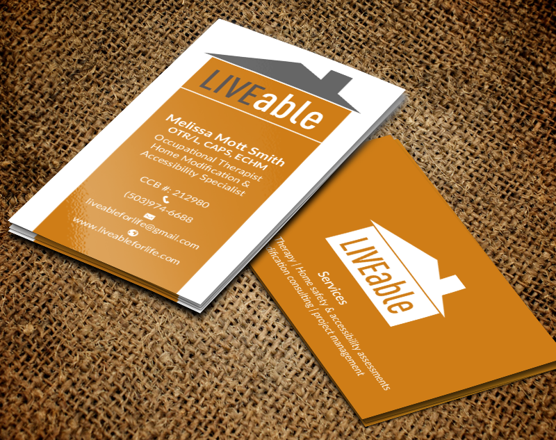 Business Card Design by chandrayaan.creative for LiveAble LLC | Design #13284285