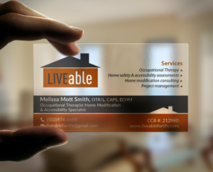 Business Card Design by chandrayaan.creative for LiveAble LLC | Design: #13284296