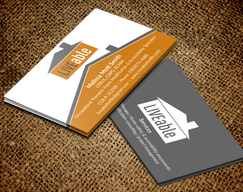 Diseño de Tarjeta de Presentación por chandrayaan.creative para LiveAble LLC | Diseño #13284322