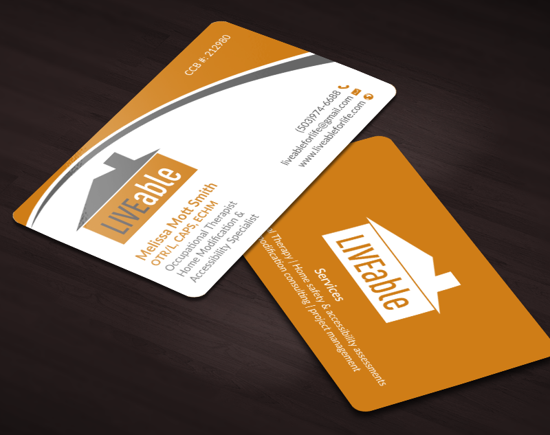 Business Card Design by chandrayaan.creative for LiveAble LLC | Design #13284326