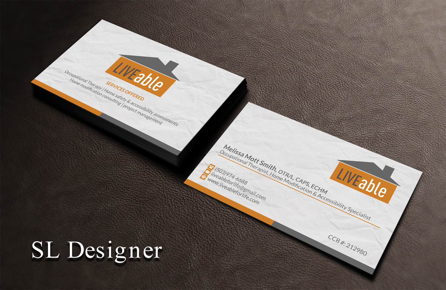 Business Card Design by SL Designer for LiveAble LLC | Design #13338197
