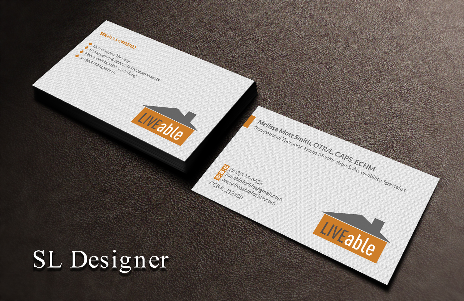 Business Card Design by SL Designer for LiveAble LLC | Design #13338212