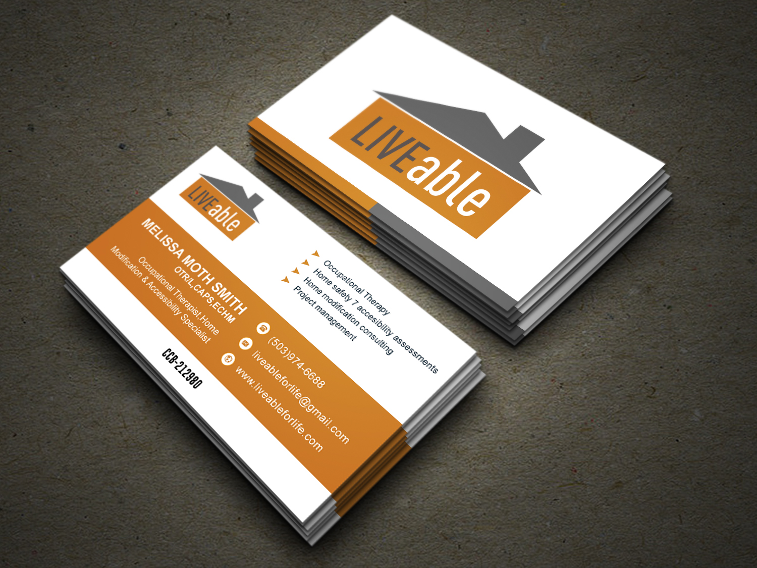 Visitenkarten-Design von Graphic Flame für LiveAble LLC | Design #13332851