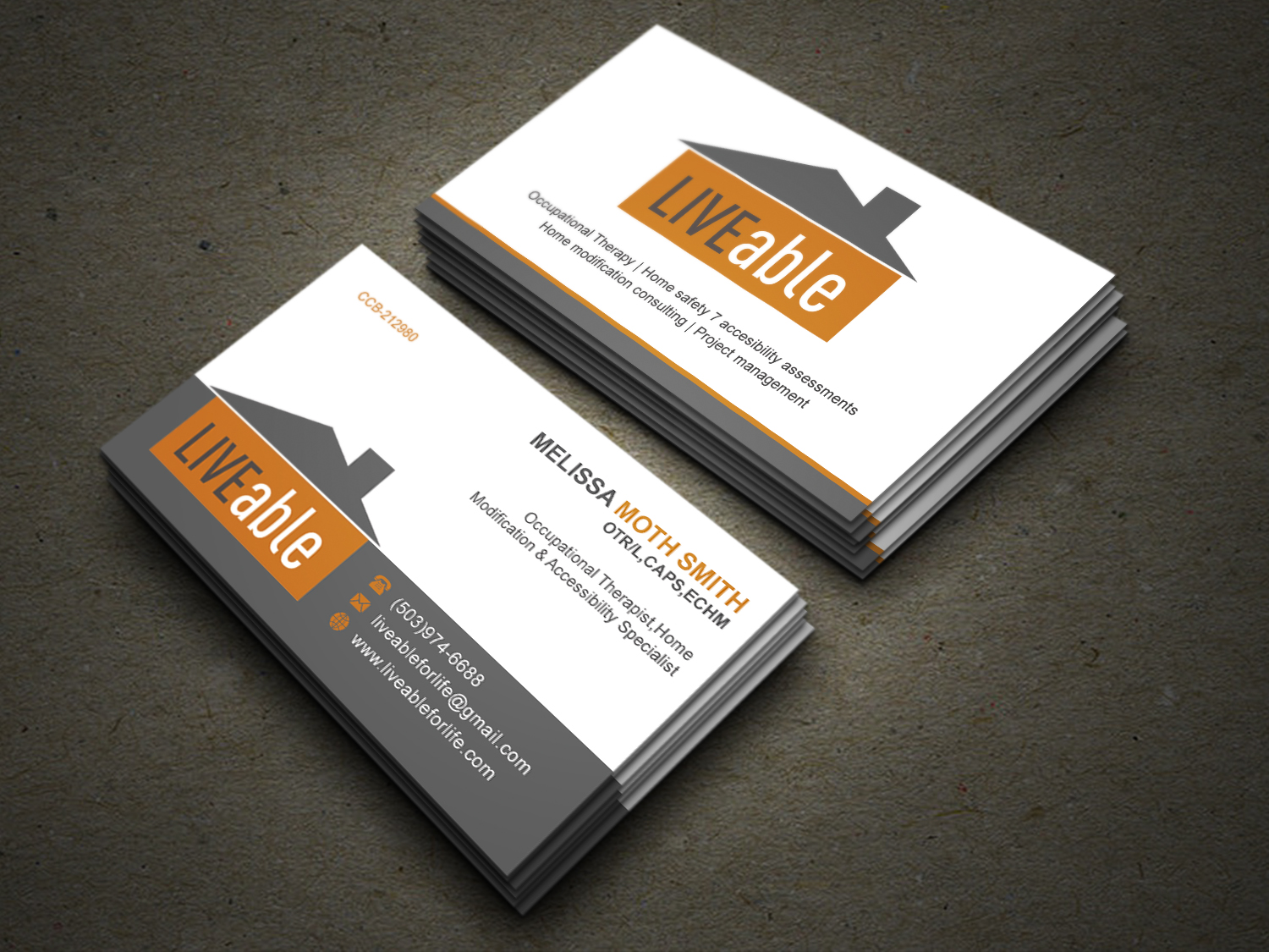 Business Card Design by Graphic Flame for LiveAble LLC | Design #13332854