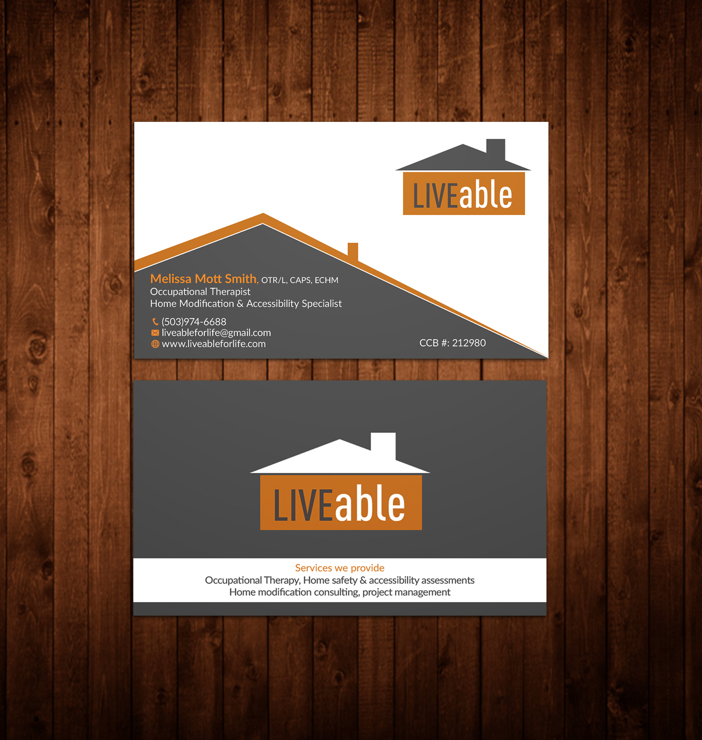 Business Card Design by HMK for LiveAble LLC | Design #13330317