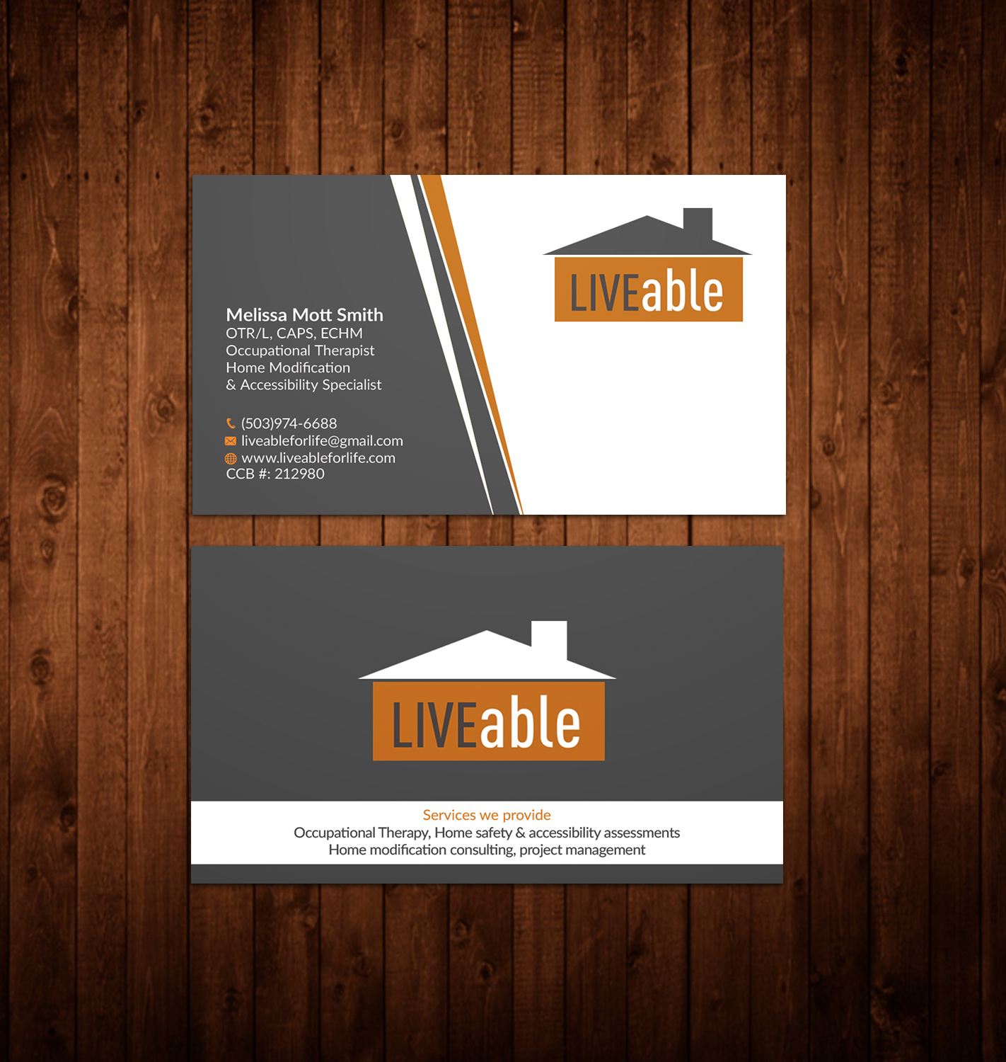 Visitenkarten-Design von HMK für LiveAble LLC | Design #13330506