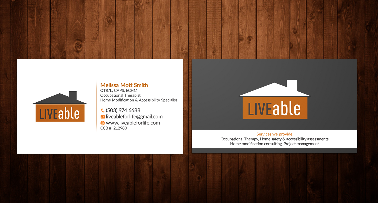 Visitenkarten-Design von HMK für LiveAble LLC | Design #13511680