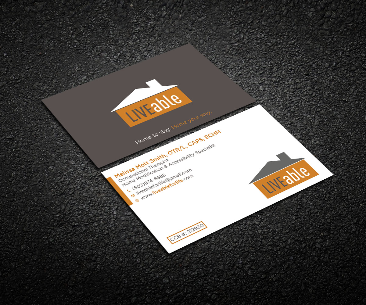 Visitenkarten-Design von Respodesign für LiveAble LLC | Design #13278190