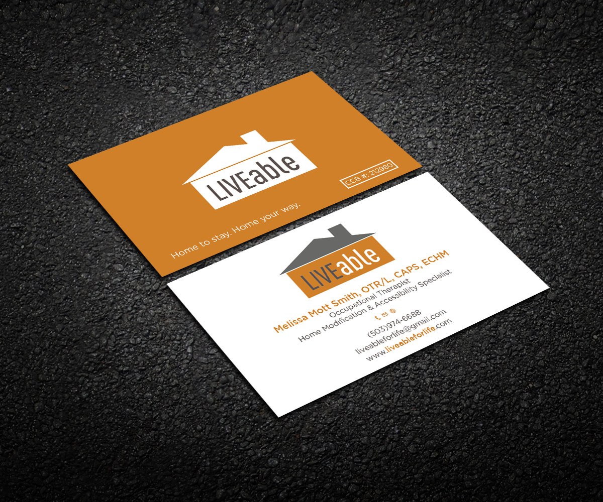 Visitenkarten-Design von Respodesign für LiveAble LLC | Design #13278192