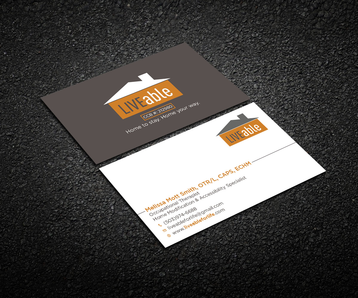Visitenkarten-Design von Respodesign für LiveAble LLC | Design #13278195