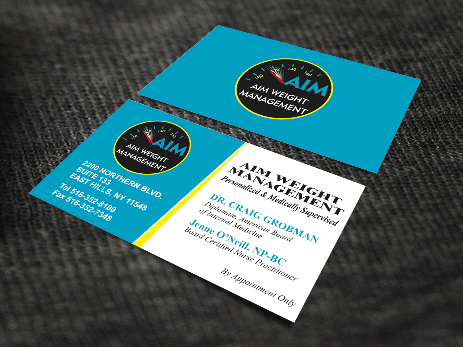 Business Card Design by SKYdesign for AIM Weightmanagement | Design #13298923